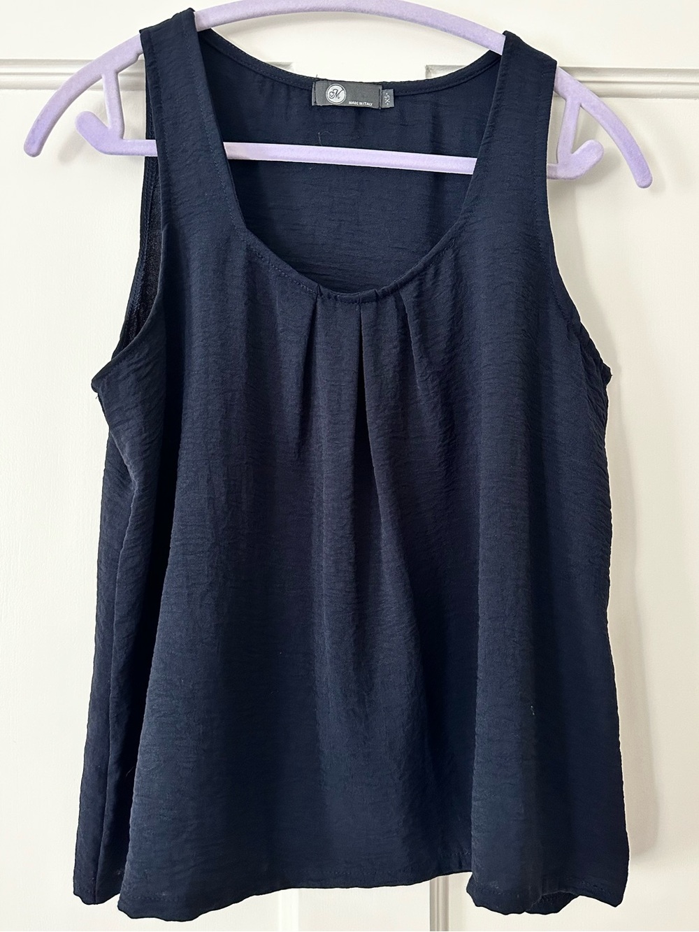 M Made in Italy Sleeveless Navy Women’s Tank Top XS